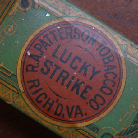 lucky strike tin